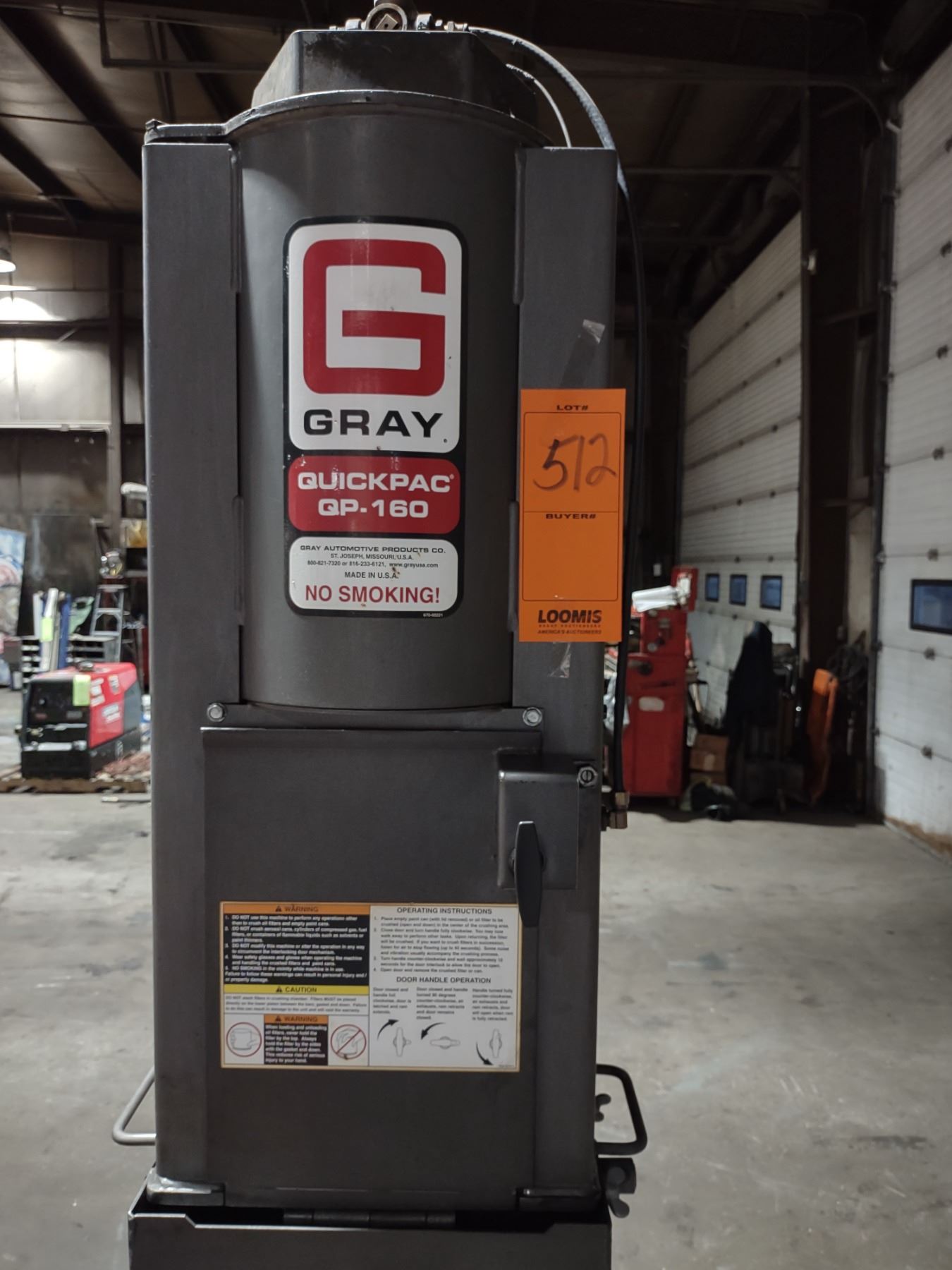 LIKE-NEW GRAY QUICKPAC QP-160 - COST $3,000.00