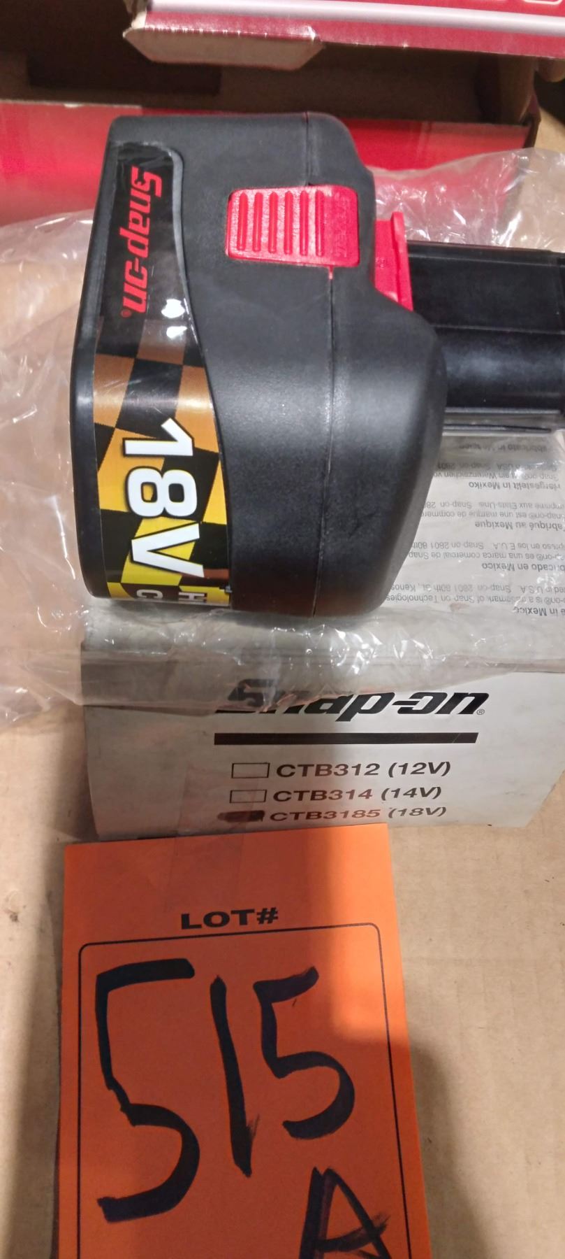 SNAP ON BATTERY PACK NEW IN BOX CTB3185 18V