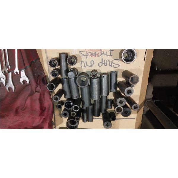 SNAPON IMPACT SOCKETS, OVER 30 PCS