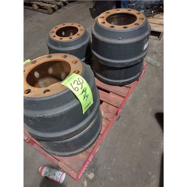 PILOT OUTBOARD 10 HOLE BRAKE DRUMS 16.5" X 7", 8.78" DB1657B (LARGE X 4)