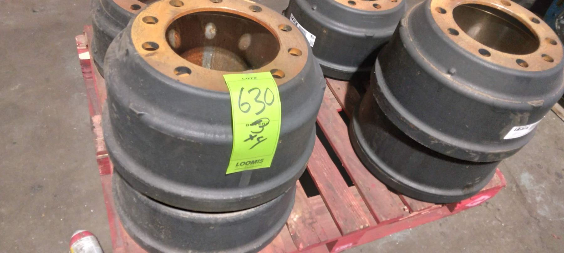 PILOT OUTBOARD 10 HOLE BRAKE DRUMS 16.5" X 7", 8.78" DB1657B (LARGE X 4)