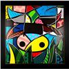 Image 2 : Romero Britto (Brazilian b. 1963) Mixed Media on Canvas, Cow