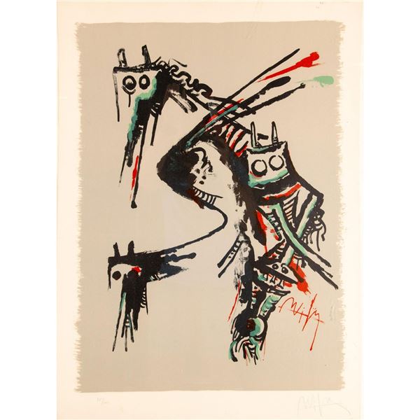 Wifredo Lam (Cuban 1902-1982) Original signed and numbered Lithograph, Personage
