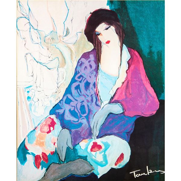 Itzchak Tarkay (Israeli 1935-2012) Lithograph, Burette Noire