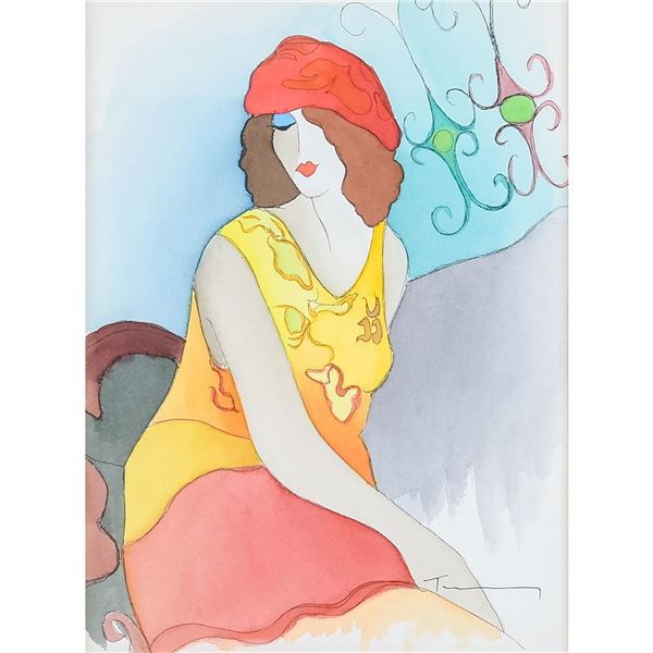 Itzchak Tarkay (1935 - 2012) Mixed Media on Paper, Class