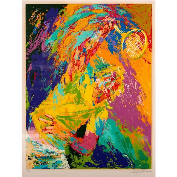 LeRoy Neiman (American 1921-2012) Serigraph on Paper, Power Serve