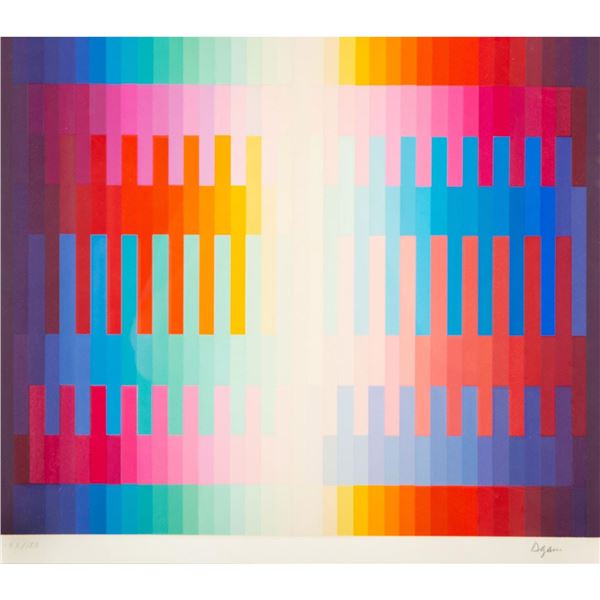 Yaacov Agam (Israeli b. 1928) Serigraph, Magic Rainbow