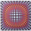 Image 1 : Victor Vasarely Optical Illusion Serigraph Print "Duran II"
