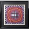 Image 2 : Victor Vasarely Optical Illusion Serigraph Print "Duran II"
