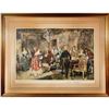 Image 2 : Framed After V. De Paredes Lithograph, Benjamin Franklin