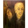 Image 1 : Sue (American b. 1948) Oil on Canvas Board, Three Faces