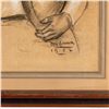 Image 3 : Ben Clements 1930s Mixed Media Drawing, Boy with Football