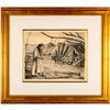 Image 2 : Fernando Castro Pacheco (Mexican 1918-2013) Lithograph, Working with Ixtle
