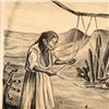 Image 5 : Fernando Castro Pacheco (Mexican 1918-2013) Lithograph, Working with Ixtle