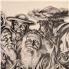 Image 5 : Virginia Dan (American 1922-2014) Lithograph, Reading of the Skroll
