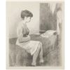 Image 1 : Raphael Soyer Seated Woman Signed Lithograph