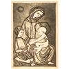 Image 1 : Barbara Neustadt (American 1922-1998) Aquatint Print, Madonna of the Thrust