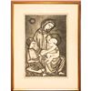 Image 2 : Barbara Neustadt (American 1922-1998) Aquatint Print, Madonna of the Thrust