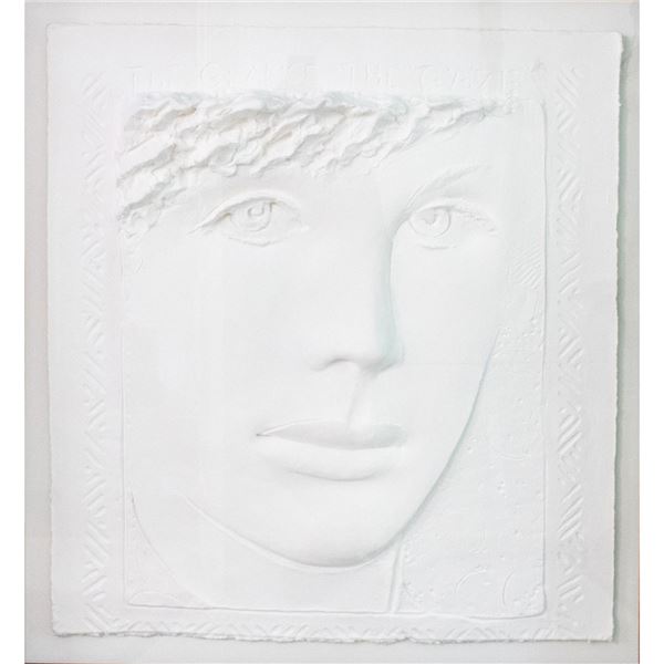 Frank Gallo (American b. 1933) Cast Paper Sculpture, The Glance The Gaze