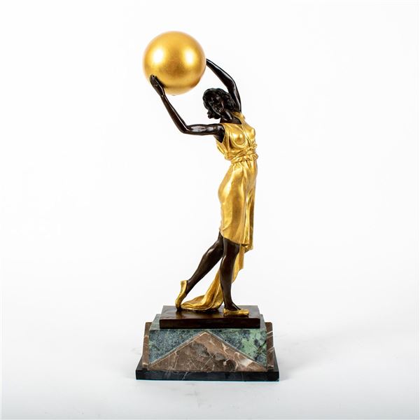 After Ferdinand Preiss (1882-1943) Art Deco Bronze Sculpture, Lighter Than Air