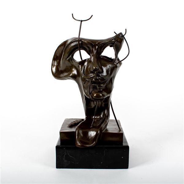 After Salvador Dali (Spanish 1904-1989) Bronze Sculpture on Black Marble Base