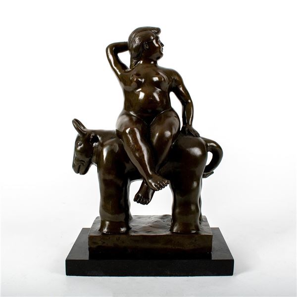 Fernando Botero (Colombian b. 1932) Bronze Sculpture, The Rape of Europe