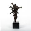 Image 1 : Mid-Century Abstract Bronze Sculpture On Base