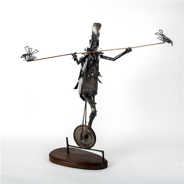 Modern Welded Mixed Metals Sculpture, Brutalist Style