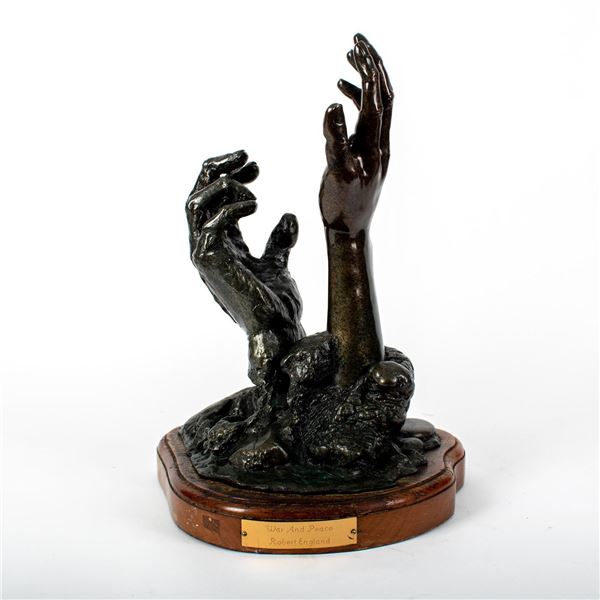 Robert England (American b. 1949) Bronze Sculpture, War and Peace