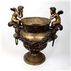 Image 2 : Impressive Palatial Mid-Century Bronze Urn, Cherubs and Lions
