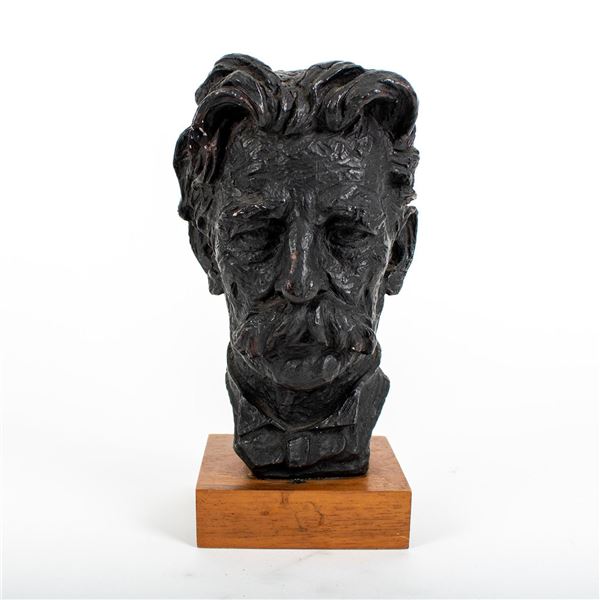 Vintage Molded Bust, Albert Schweitzer