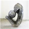 Image 1 : Shona Serpentine Stone Geometric Abstract Sculpture