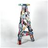 Image 3 : Large Contemporary Pottery Sculpture, Flower Bouquet With Stand