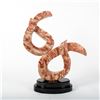Image 1 : 3 Dimensional Pink Marble Geometric Sculpture