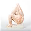 Image 1 : Marble Figural Sculpture on Base, Pink Woman