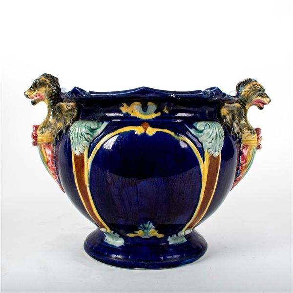 Thomas Forester Style Majolica Dragon Jardiniere