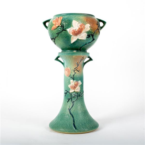 Roseville Magnolia Jardiniere with Pedestal Stand