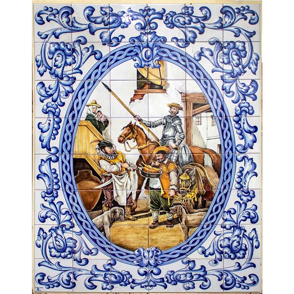 Alfar El Carmen Ceramic Tile Mural, Don Quixote
