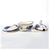 Image 2 : Blue and White Ceramic Soup Tureen, Ladle and Platter Plate