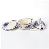 Image 3 : Blue and White Ceramic Soup Tureen, Ladle and Platter Plate
