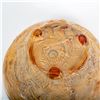 Image 4 : Unique Detailed Glass Footed Bowl, Native Amercian