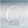 Image 1 : Lalique Crystal Plate, Gazelle Fantasy, 1968