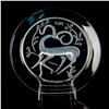 Image 5 : Lalique Crystal Plate, Gazelle Fantasy, 1968