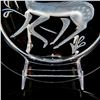 Image 6 : Lalique Crystal Plate, Gazelle Fantasy, 1968