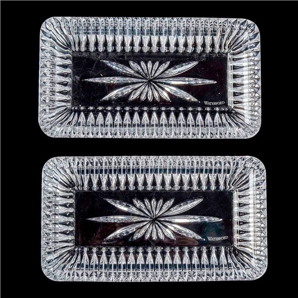 Pair of Waterford Crystal Trays