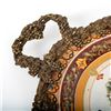 Image 2 : Vintage Castilian Bronze and Porcelain Decorative Serving Tray
