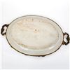 Image 4 : Vintage Castilian Bronze and Porcelain Decorative Serving Tray
