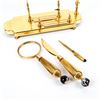 Image 10 : 4pc Italian Gold Plated Desk Set