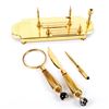 Image 11 : 4pc Italian Gold Plated Desk Set