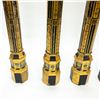 Image 4 : Set of 4 Circa 1870 Italian Octagonal Gilded Wooden Columns